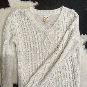 Off white Cable Knit Sweater